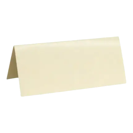 Marque-place rectangle Ivoire - Lot de 10
