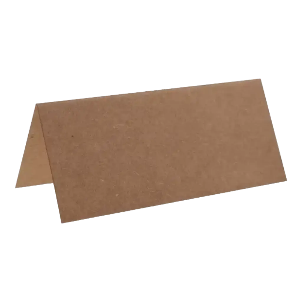 Marque-place rectangle Kraft - Lot de 10