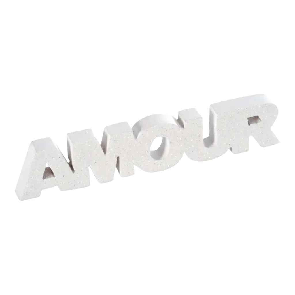 Lettres "AMOUR" Blanc