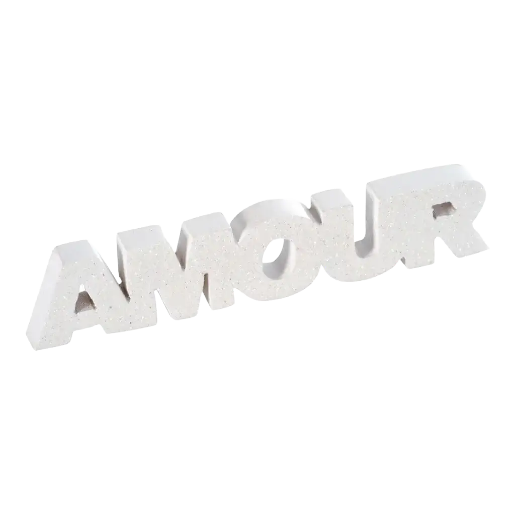 Lettres AMOUR Blanc
