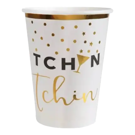 Gobelet en papier blanc Apéro - Lot de 10