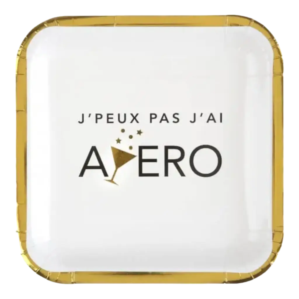 Assiette en carton Apéro ø23cm - Lot de 10