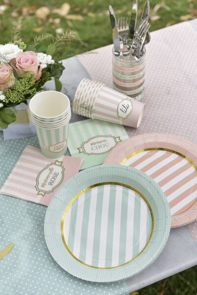 Serviettes en papier "Monsieur Chou" - Lot de 20