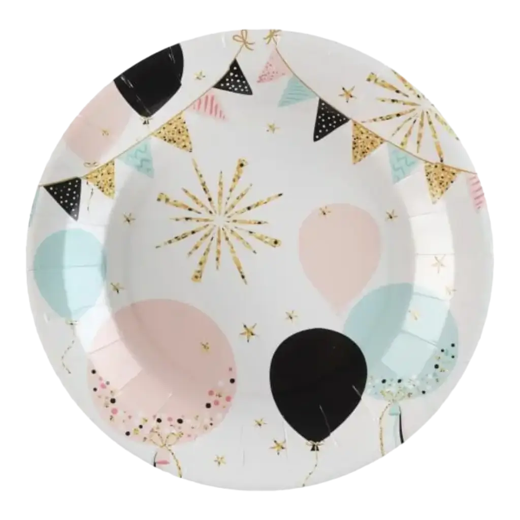 Assiette en papier Festivité ø22.5cm - Lot de 10