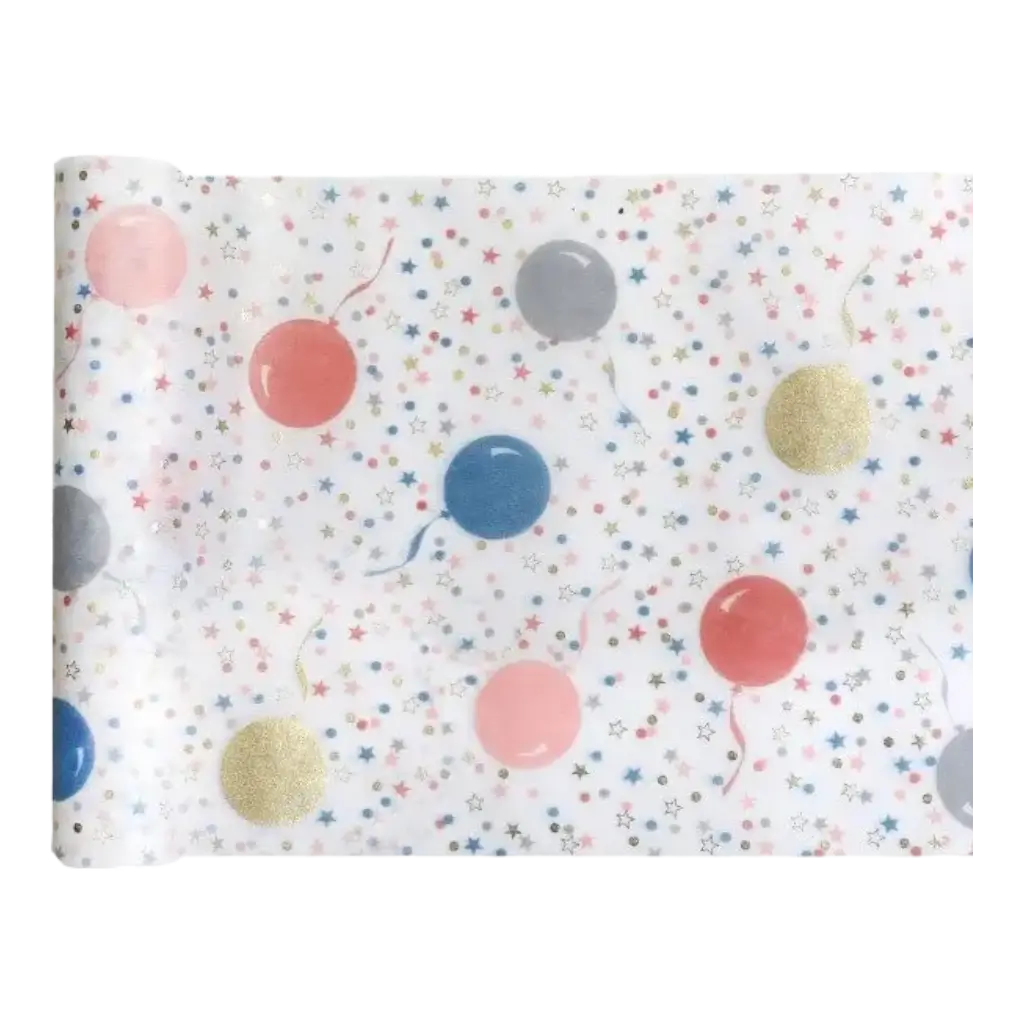 Chemin de table Kitty Party Blanc - 5m*30cm
