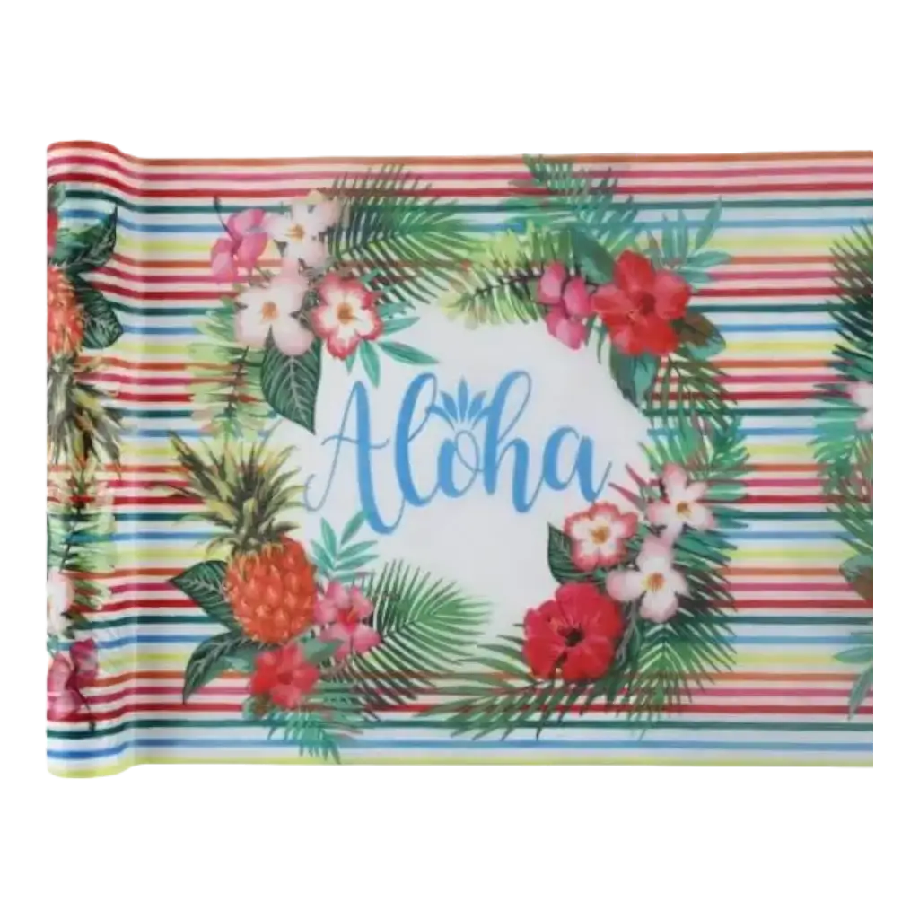 Chemin de table Aloha Multicolore - 5m*30cm