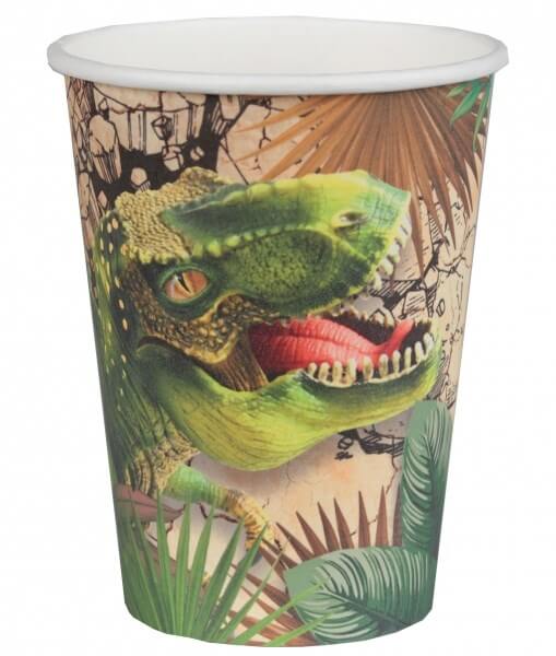 Gobelet en papier T-Rex - Lot de 10