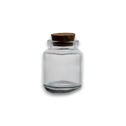 Pot en verre cadeaux invités - 5 x 6 cm