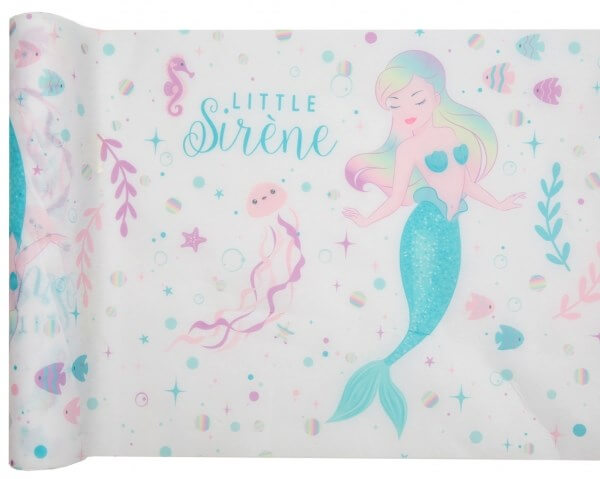 Chemin de table Petite Sirène -  3 m x 30 cm