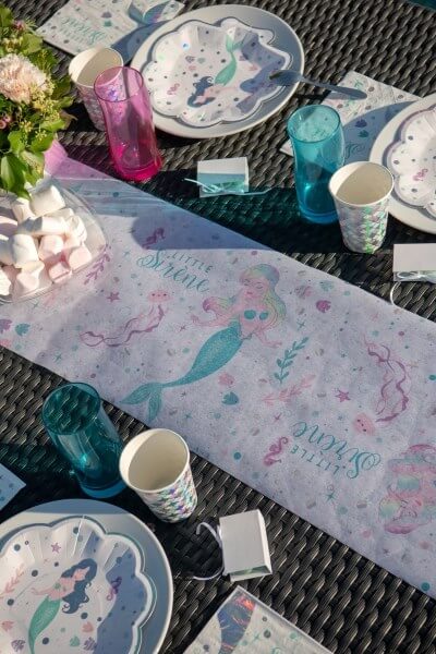 Chemin de table Petite Sirène -  3 m x 30 cm