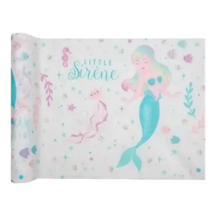 Chemin de table Petite Sirène -  3 m x 30 cm