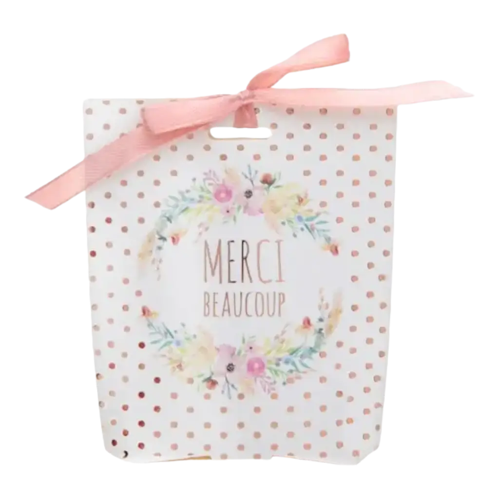 Boîte mariage "Merci beaucoup" - Lot de 6