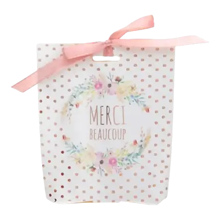Boîte mariage "Merci beaucoup" - Lot de 6