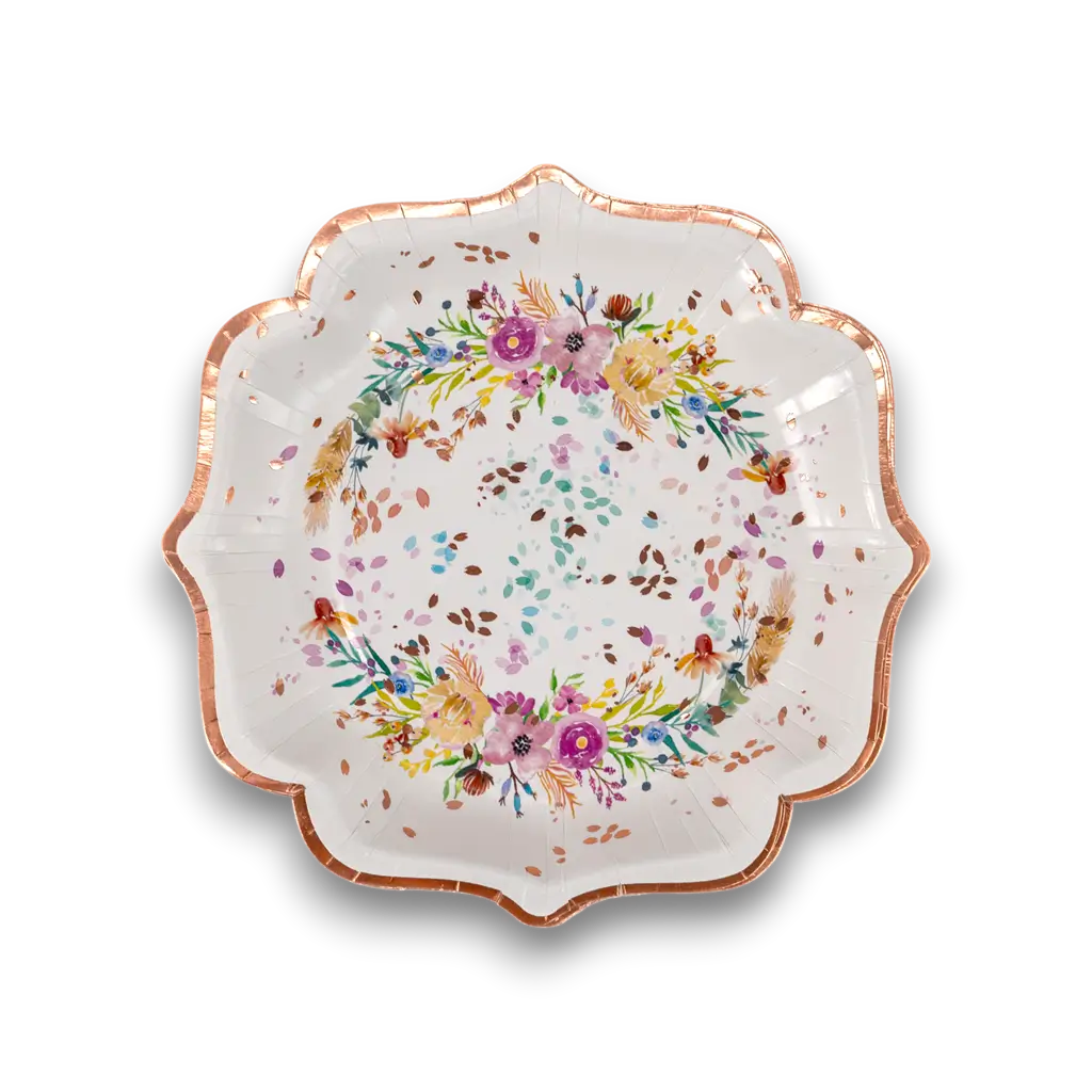 Assiette en carton mariage merci Beaucoup - Lot de 10