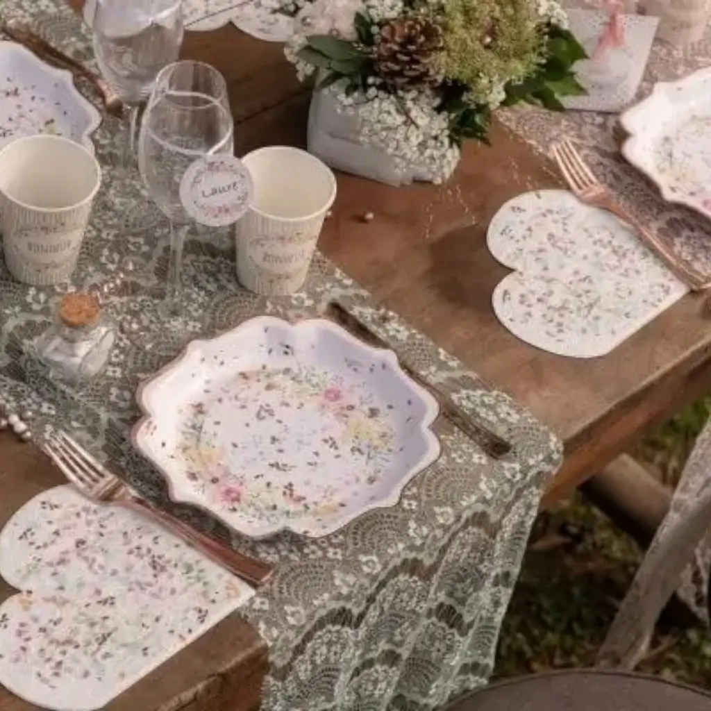 Gobelet en papier mariage Merci beaucoup - Lot de 10