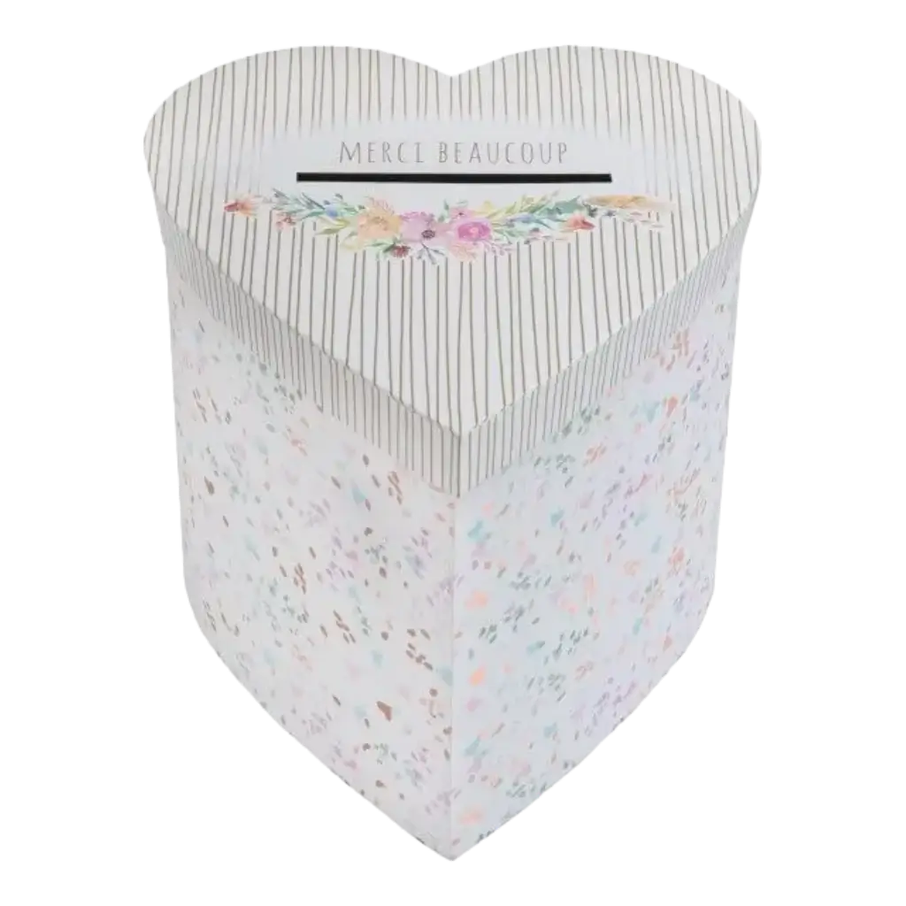 Tirelire mariage Merci Beaucoup -  20x20x20cm 