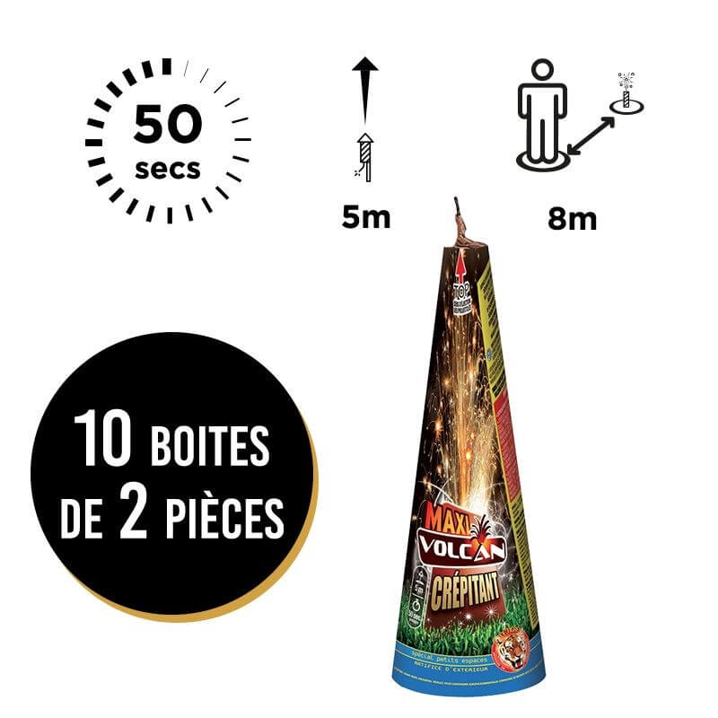 vulcano fuoco d'artificio