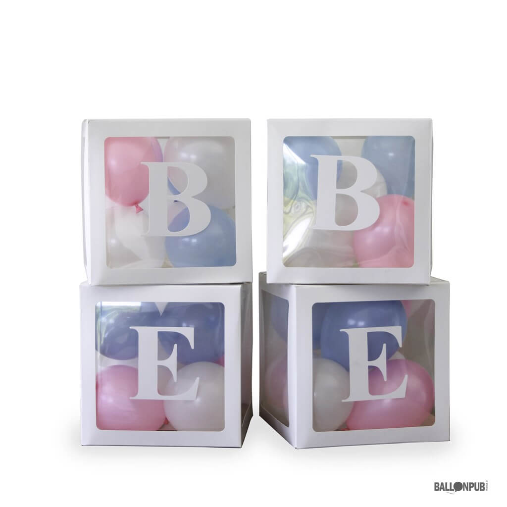 KIT 4 CUBES BABY SHOWER Déco de salle sur Sparklers Club