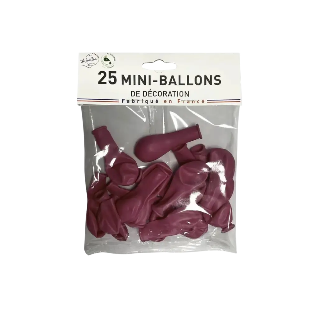 MINI BALLONS OPAQUE ROSE (lots de 25)