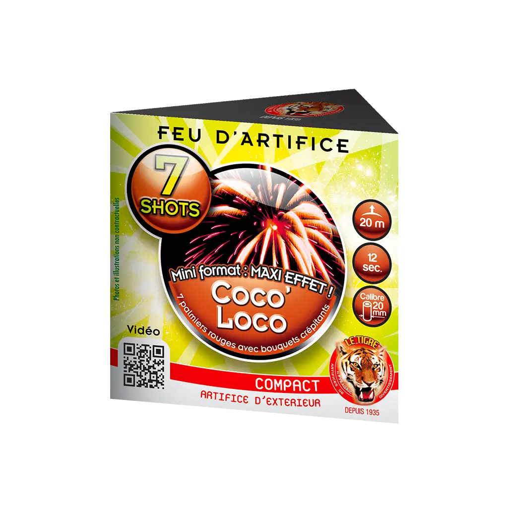 FEU D’ARTIFICE COMPACT COCO LOCO - LOT DE 12