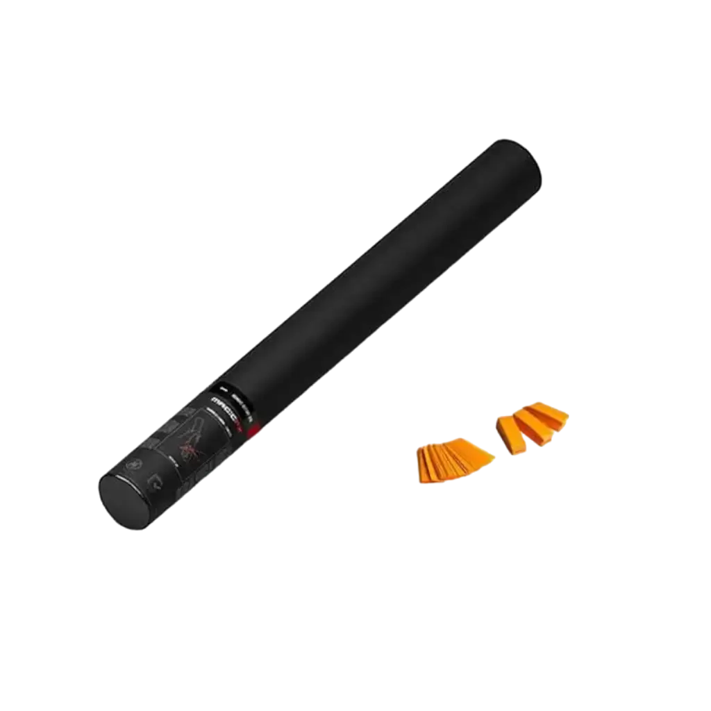 Canon à confettis manuel Orange 50 cm Magic FX