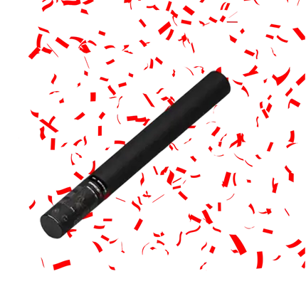 Canon à confettis manuel rouge 50 cm Magic FX