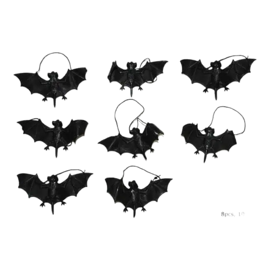 Lot de 8 Chauve-souris  halloween -  8cm