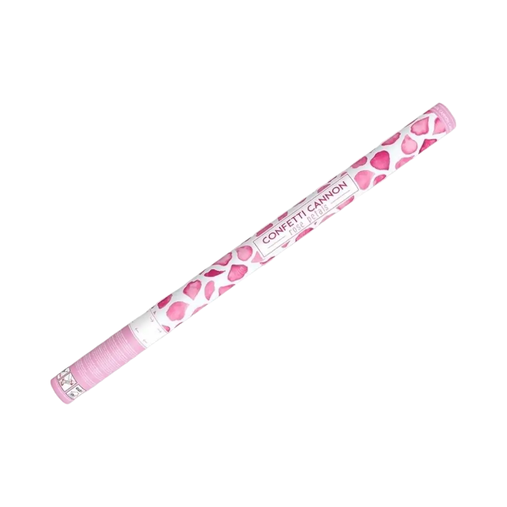 Canon confettis 80cm pétales roses couleur rose