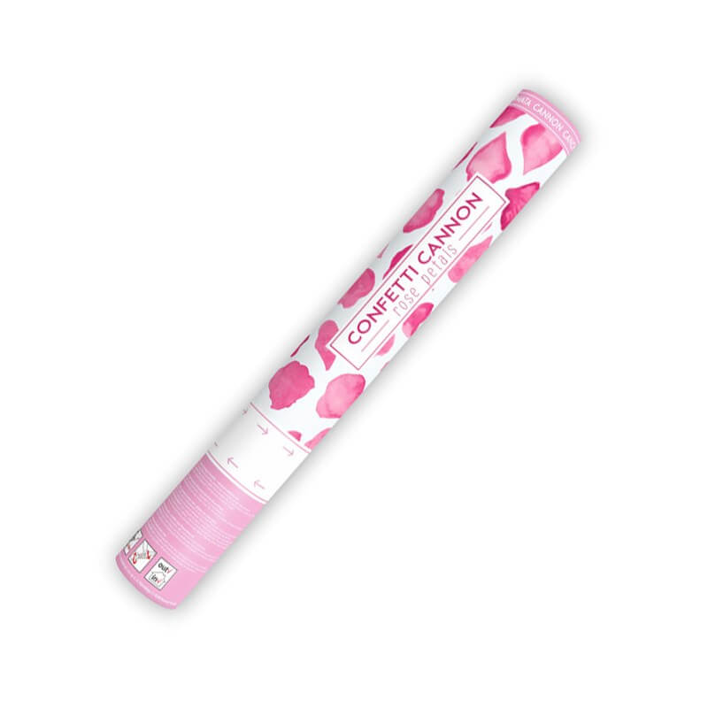 Lot De 6 Canons à Pétales - Lance Confettis Pétales Roses Et Blancs 40 Cm - Pour Mariage, Anniversaire, Fête Élégante - 3