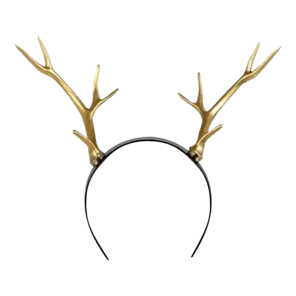 Serre-tête Cornes de Cerf Doré