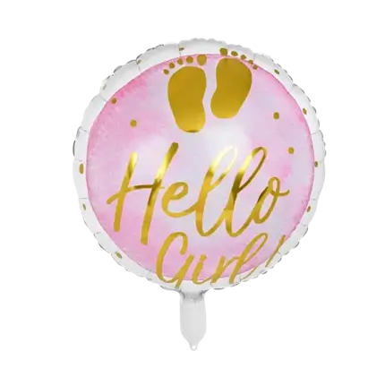Ballon aluminium "Hello Girl!"