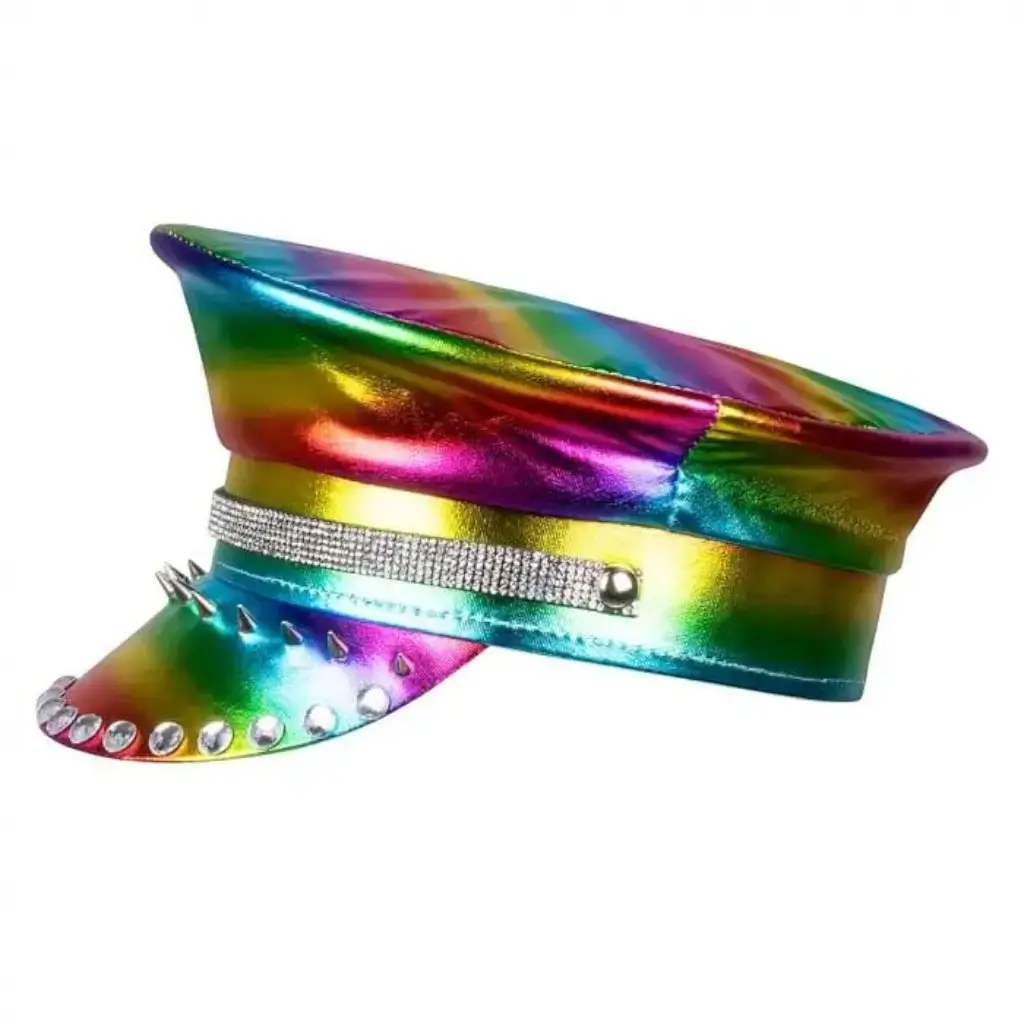 Casquette Arc-en-ciel avec Clous 