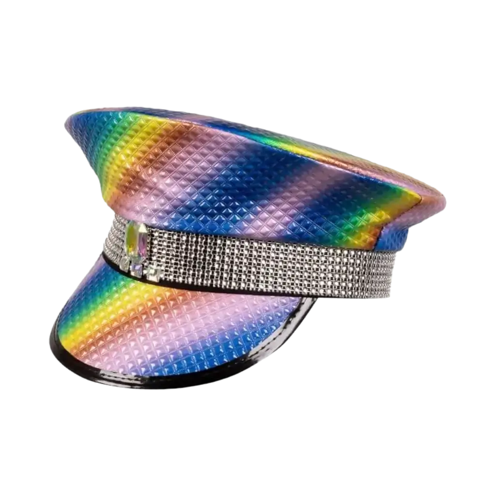 Casquette Multicolore avec Strass