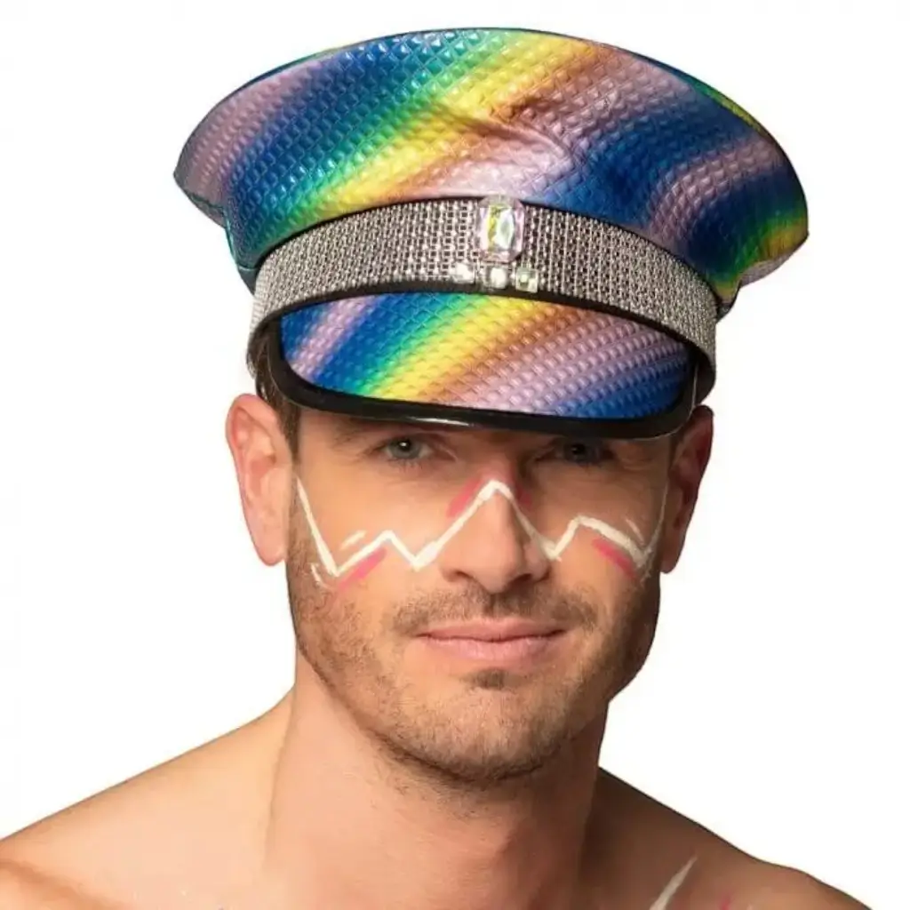 Casquette Multicolore avec Strass