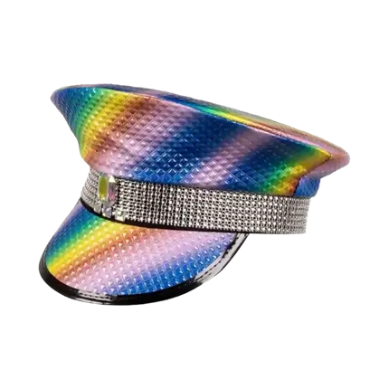 Casquette Multicolore avec Strass