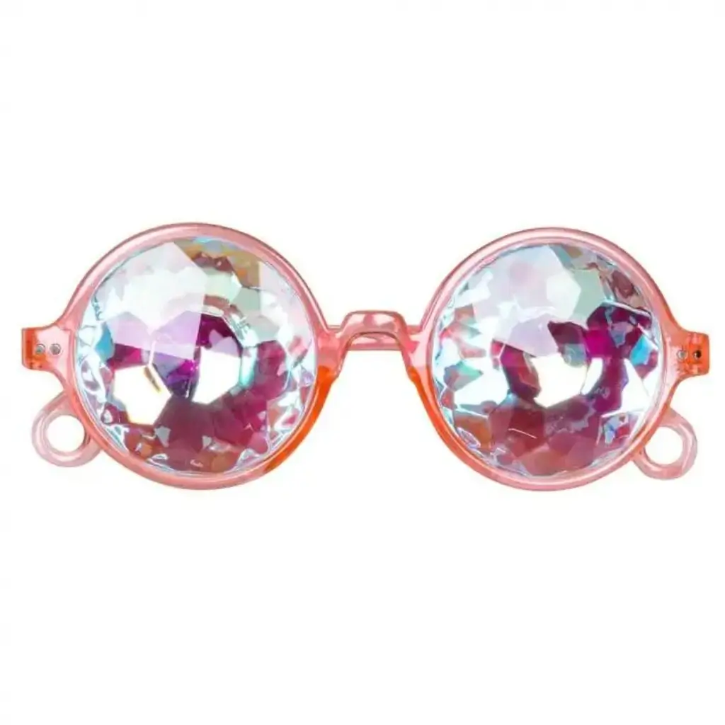 Lunettes Rondes rose Kaléidoscope