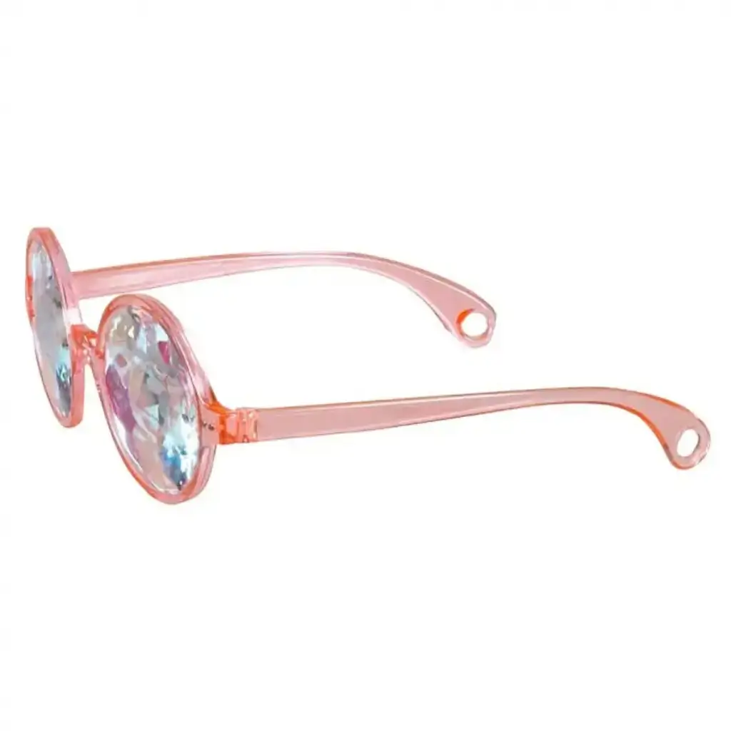 Lunettes Rondes rose Kaléidoscope