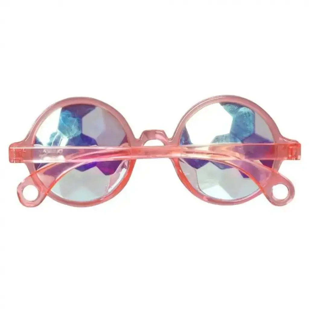 Lunettes Rondes rose Kaléidoscope