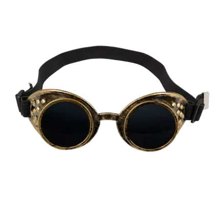 Lunettes Steampunk laiton et noir