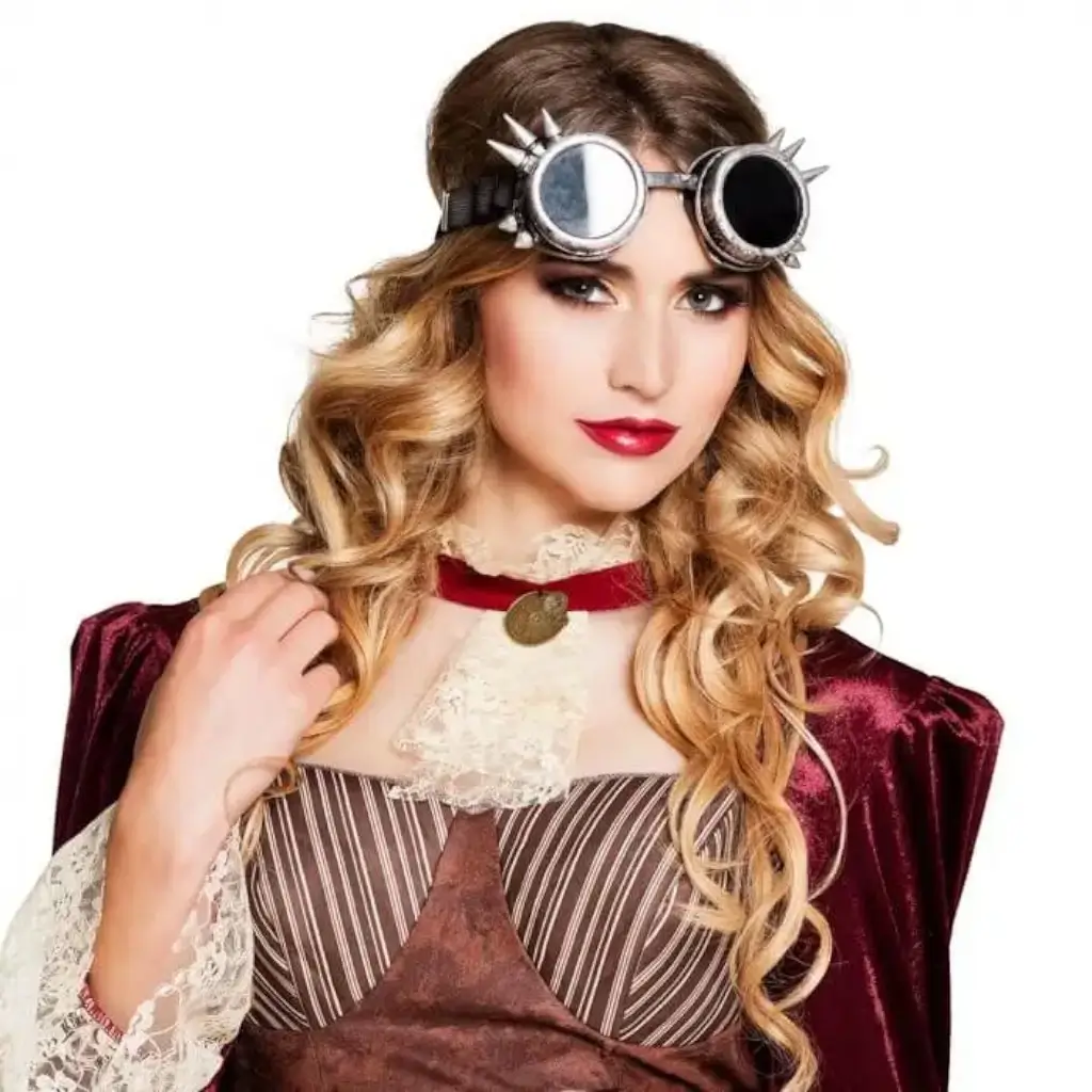 Lunettes Steampunk argentées