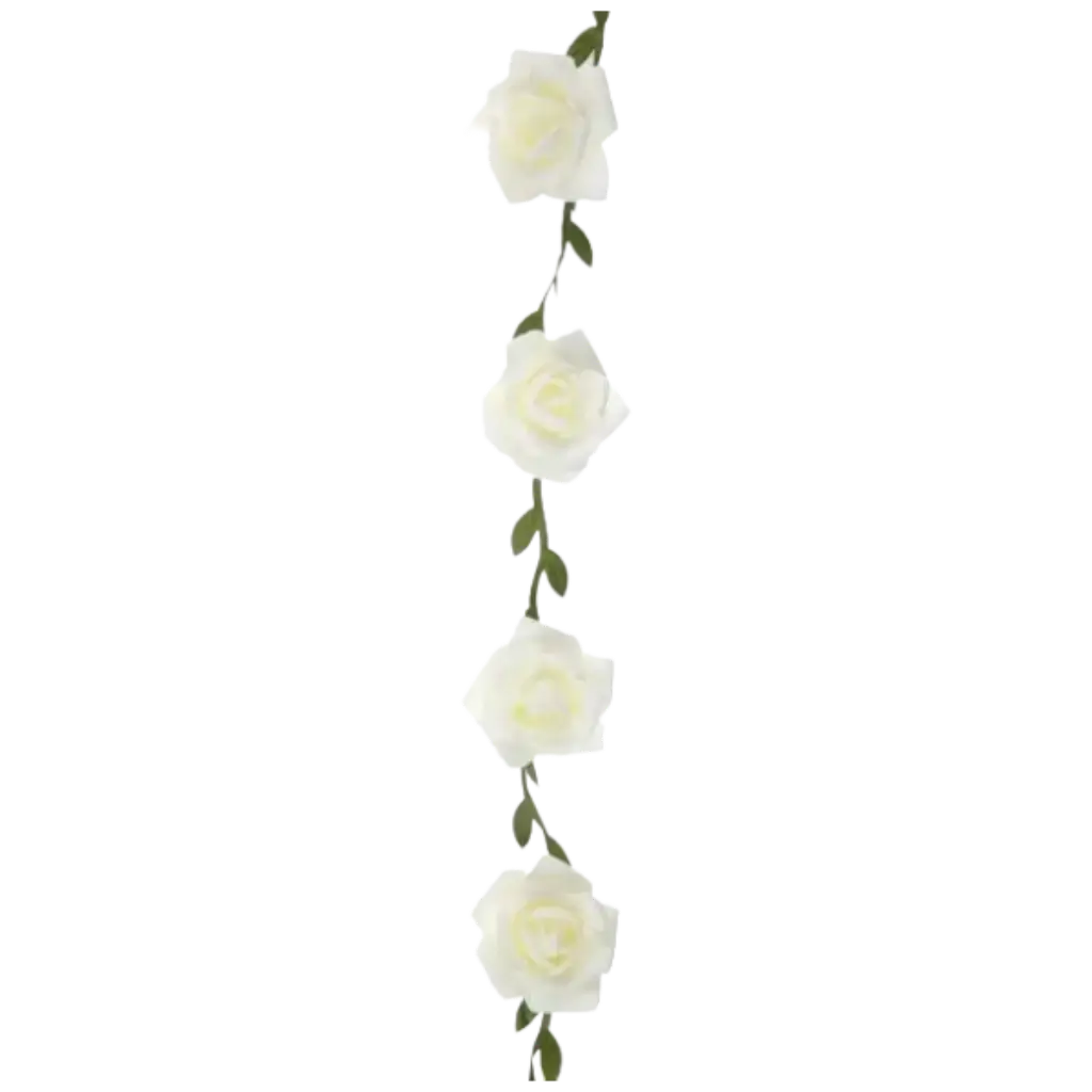 Guirlande de Roses blanc - ø 50mm / 120cm