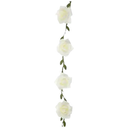 Guirlande de Roses blanc - ø 50mm / 120cm