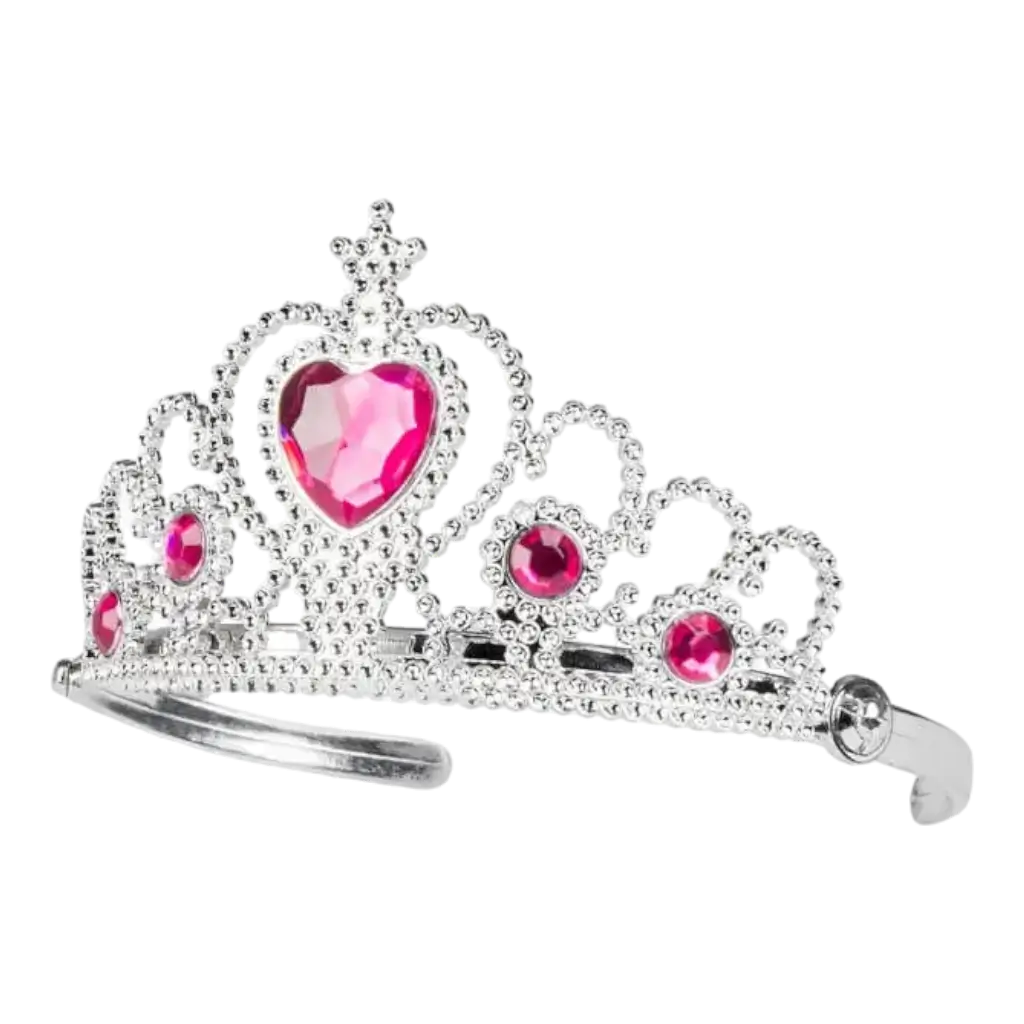 Corona principessa con diamanti rosa - Sparklers Club
