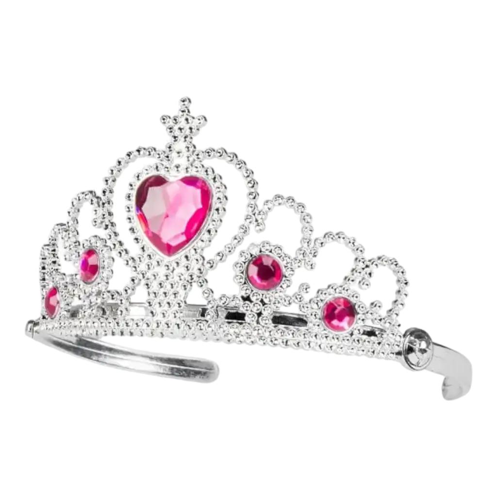 Couronne de Princesse avec Diamants Roses 