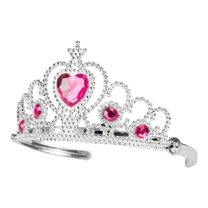 Couronne de Princesse avec Diamants Roses 