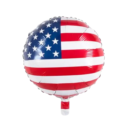Ballon Rond Aluminium Drapeau des Etats-Unis