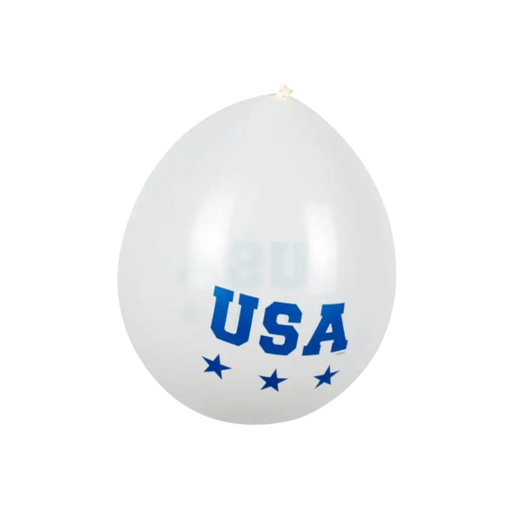 Ballon en Latex "USA" (lot de 6)