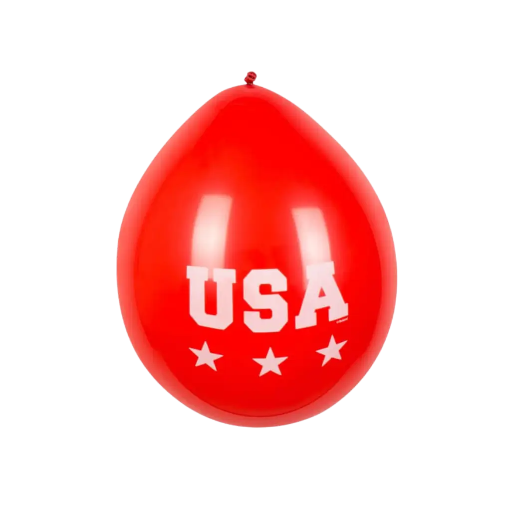 Ballon en Latex "USA" (lot de 6)