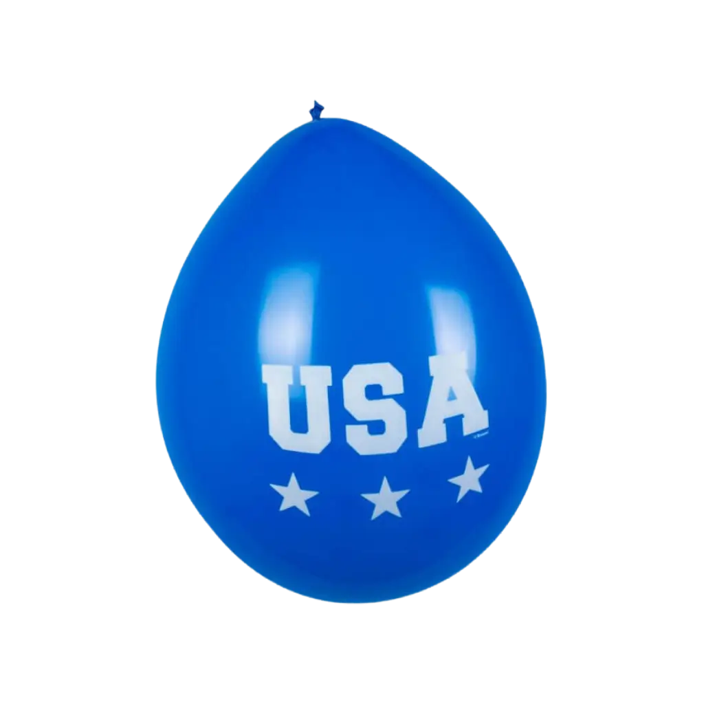Ballon en Latex "USA" (lot de 6)