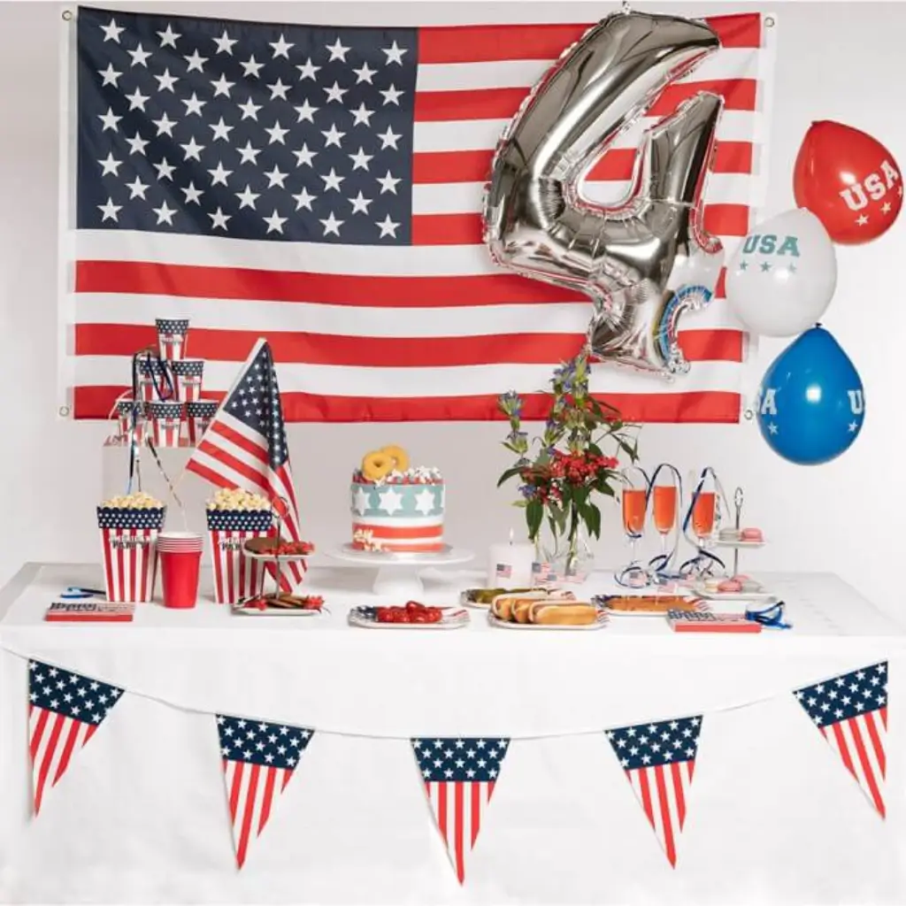 Ballon en Latex "USA" (lot de 6)